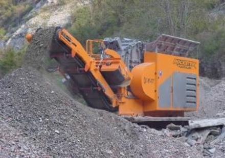 Machine à broyer des roches