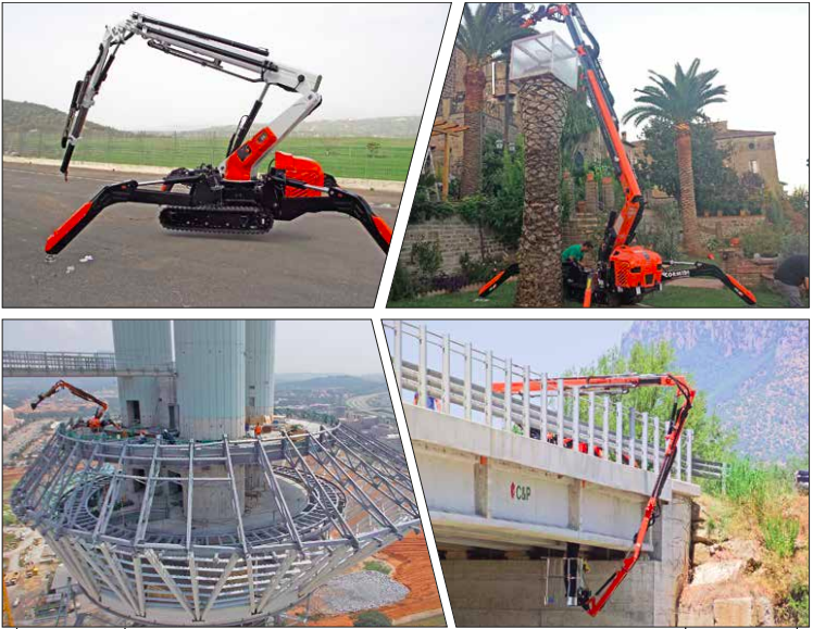 Engins de chantier variés en action